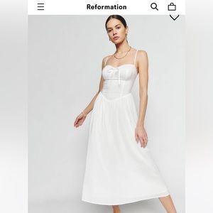 Reformation Allure dress in white / Size 4